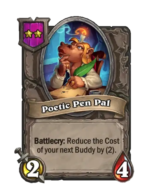 Poetic Pen Pal: A Hearthstone Battlegrounds Buddy